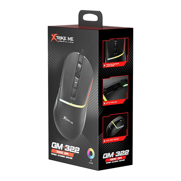XTRIKE ME WIRED GAMING MOUSE GM-322
