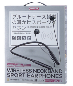 REMAX WIRELESS NECKBAND SPORT EARPHONES RB-S9