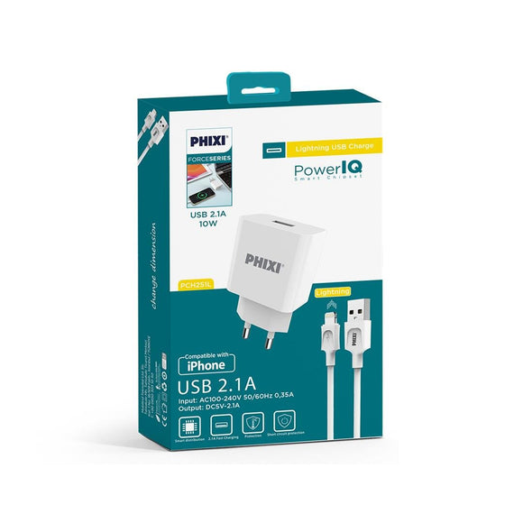 PHIXI CHARER PACK LIGHTNING/TYPE-C PCH251L/T