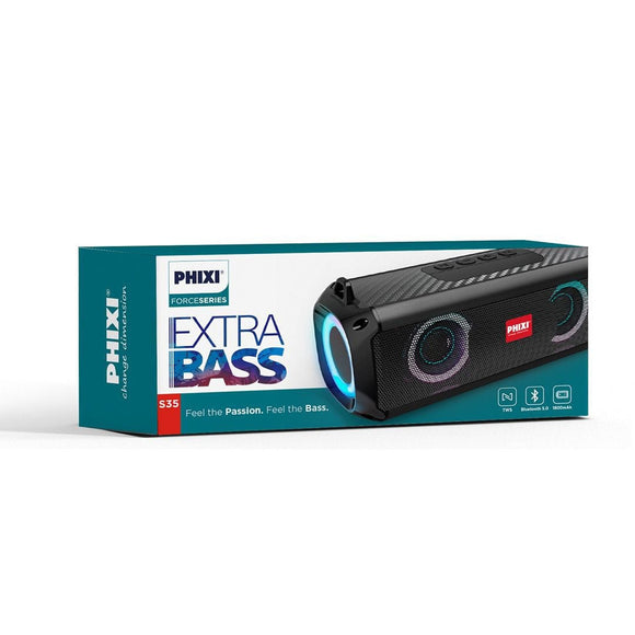 Phixi Force S35 TWS Extra Bass Bluetooth Speaker
