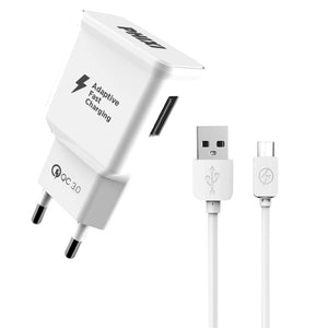 PHIXI MICRO/TYPE-C USB FAST CHARGER 3.0A QCH202M/A